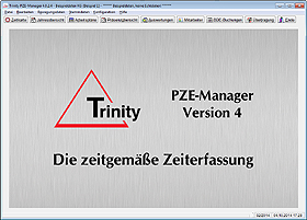 Startbild PZE-Manager